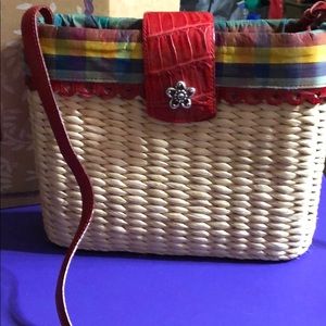 Brighton straw purse